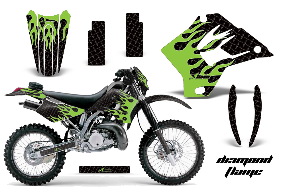 Kawasaki KDX 200 220 95-08 NP Graphic Kit DF GB